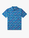 Chubbies The Pineapple Sketch Performance Polo Shirt - Bright Blue