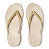 FitFlop Iqushion Sparkle Sandals - Stone Beige