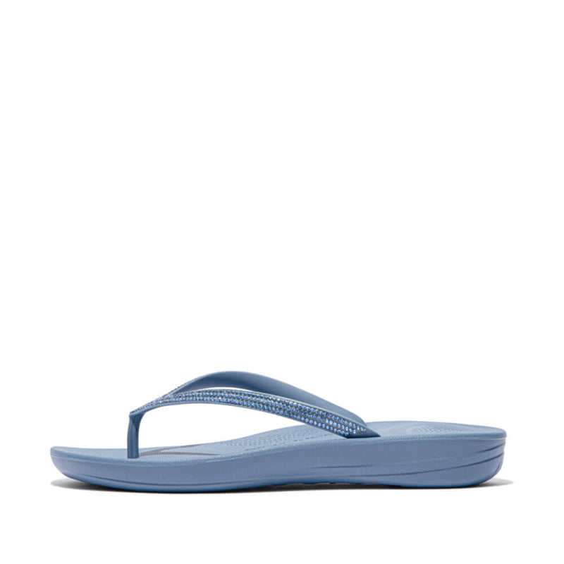 FitFlop Iqushion Sparkle Flip Flop Sandals - Sail Blue