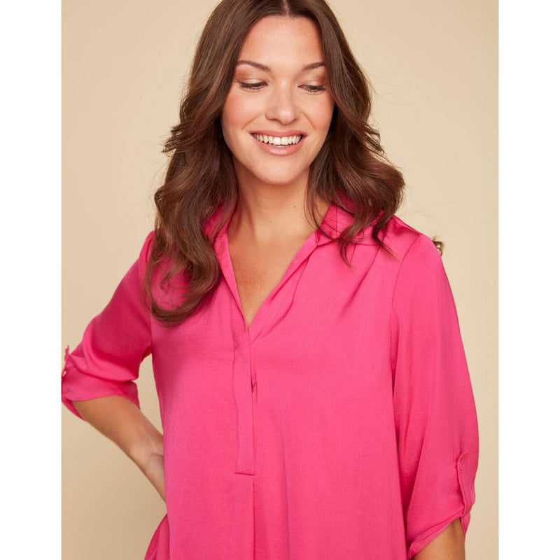 Renuar Airflow Long Sleeve Blouse - Watermelon