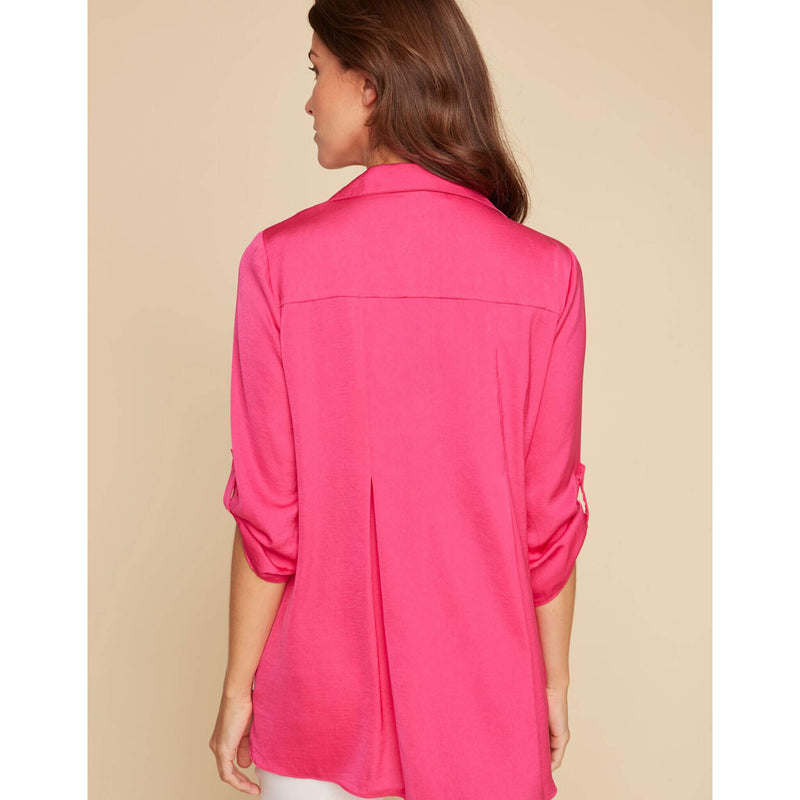 Renuar Airflow Long Sleeve Blouse - Watermelon