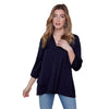 Renuar Long Sleeve Airflow Blouse - New Midnight