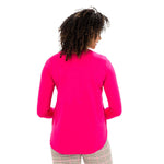 Renuar Knit Pocket Tunic Top - Peony FINAL SALE