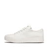 FitFlop Rally Canvas Sneaker Shoes - Urban White