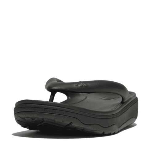 FitFlop Relieff Recovery Toe-Post Sandals - Black