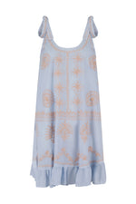 Pranella Remi Dress Cover Up - Nantucket Blue / White