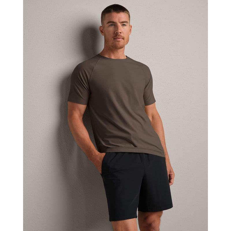 Rhone Men's Reign Short Sleeve T-Shirt - Cafe Noir Heather