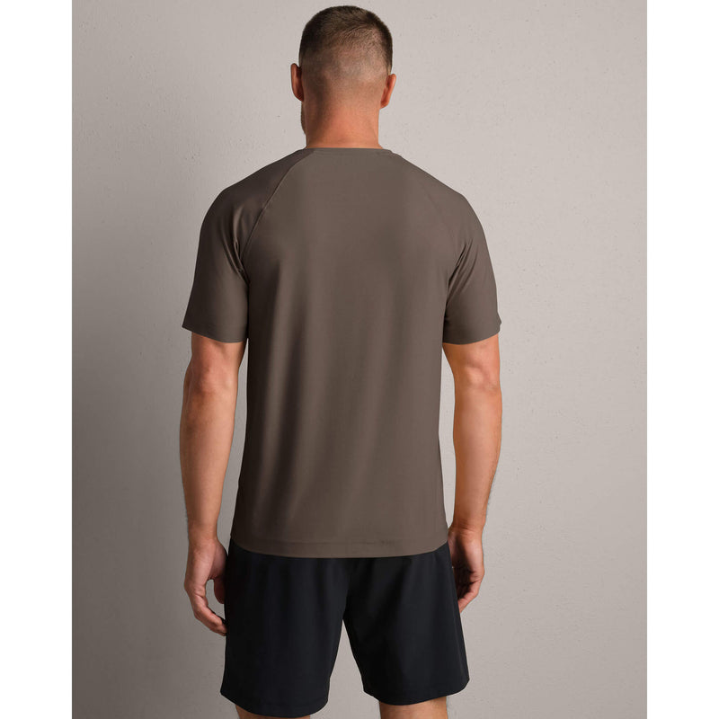 Rhone Men's Reign Short Sleeve T-Shirt - Cafe Noir Heather