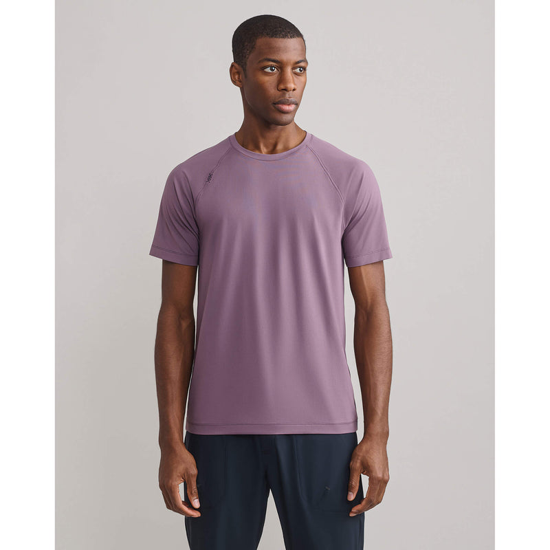 Rhone Men's Reign T-Shirt - Shadow Plum/Gray Stone Heather