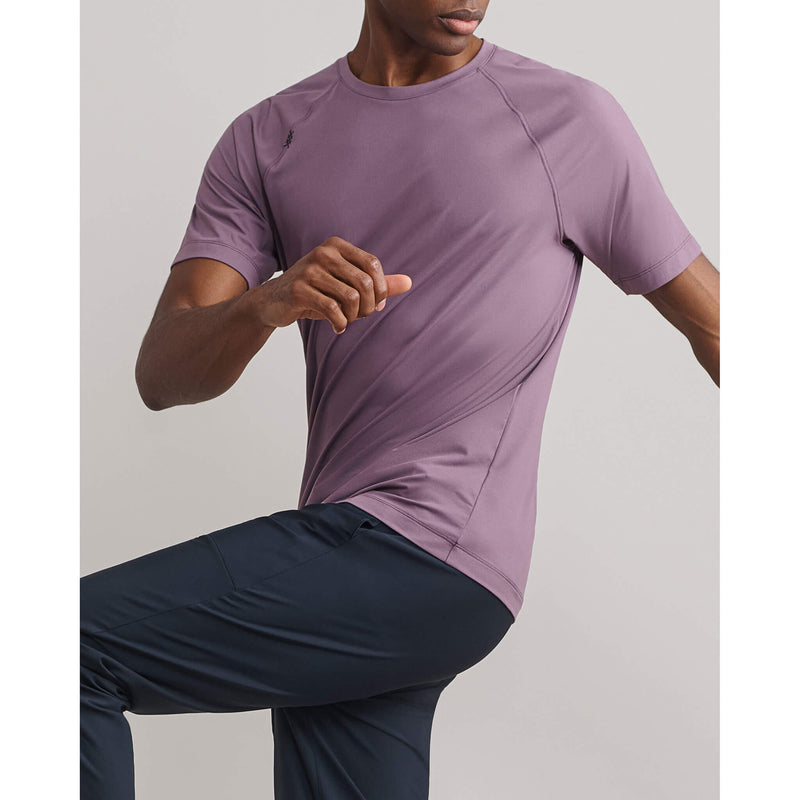 Rhone Men's Reign T-Shirt - Shadow Plum/Gray Stone Heather