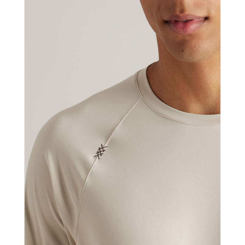 Rhone Men's Reign Long Sleeve T-Shirt - Sandstone