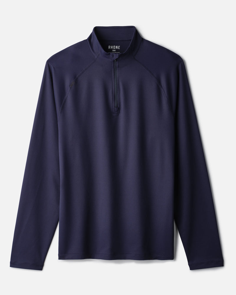 Rhone Men's Session 1/4 Zip Pullover Sweater - Navy