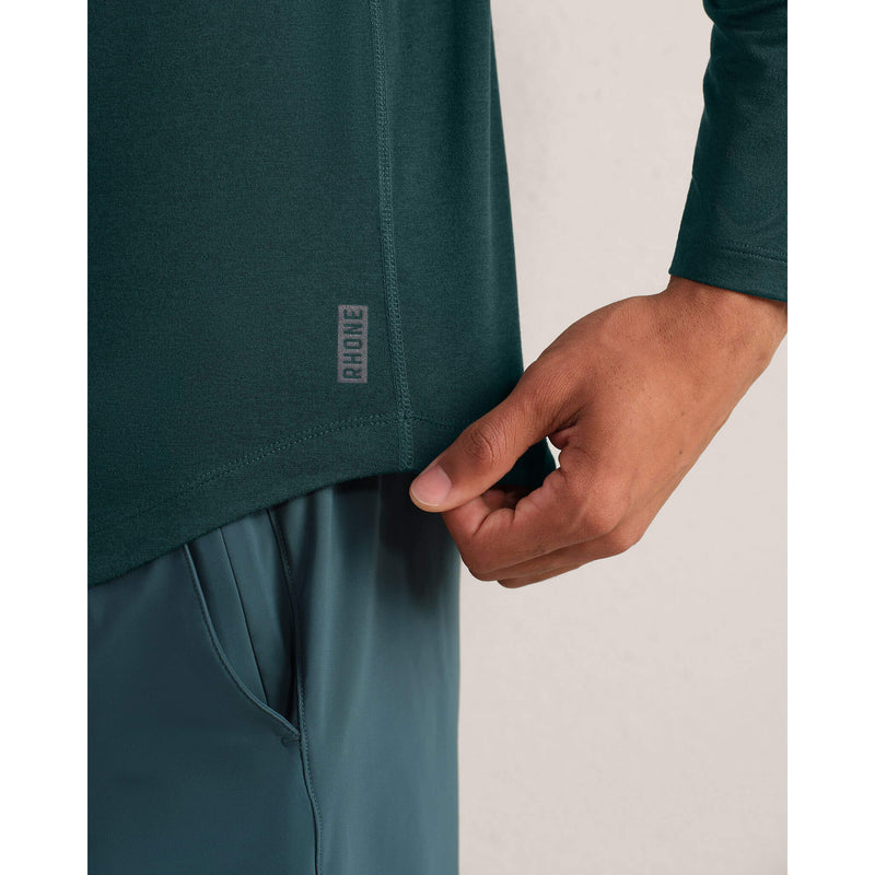 Rhone Men's Atmosphere Long Sleeve T-Shirt - Moss Green