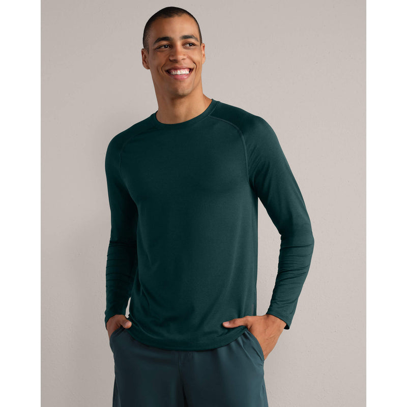 Rhone Men's Atmosphere Long Sleeve T-Shirt - Moss Green