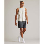 Rhone Men's Atmosphere Tank Top - Sandstone/White Heather