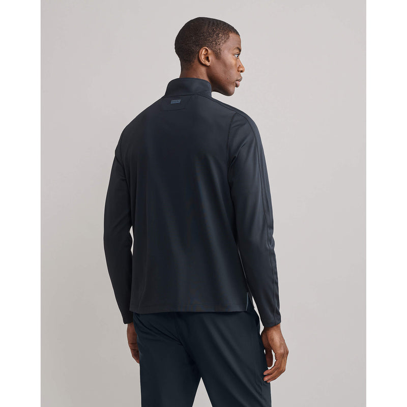 Rhone Men's Rise 1/4 Zip Pullover Sweater - Black