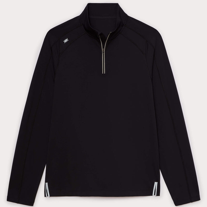 Rhone Men's Rise 1/4 Zip Pullover Sweater - Black