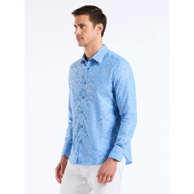 Robert Graham Highland Classic Fit Sport Shirt - Light Blue