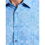 Robert Graham Highland Classic Fit Sport Shirt - Light Blue
