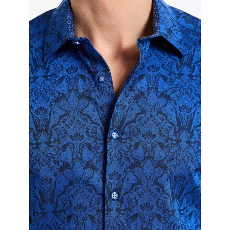 Robert Graham Highland Classic Fit Sport Shirt - Navy