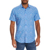 Robert Graham Highland Short Sleeve Classic Fit Sport Shirt - Light Blue