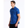 Robert Graham Highland Short Sleeve Classic Fit Sport Shirt - Navy