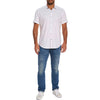 Robert Graham Highland Short Sleeve Classic Fit Sport Shirt - White