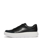 FitFlop RTG Leather Suede Sneakers - Black