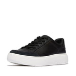 FitFlop RTG Leather Suede Sneakers - Black