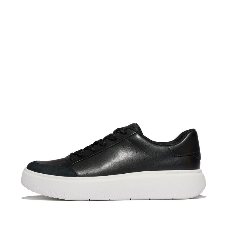 FitFlop RTG Leather Suede Sneakers - Black