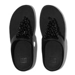 FitFlop Rumba Beaded Sandals - All Black