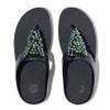 FitFlop Rumba Beaded Sandals - Metallic Midnight Navy