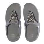 FitFlop Rumba Beaded Sandals - Silvereen