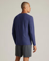 Rhone Men's Reign Long Sleeve Trim Fit T-Shirt - Midnight Heather