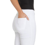 SlimSation 29-Inch Ankle Pants - White