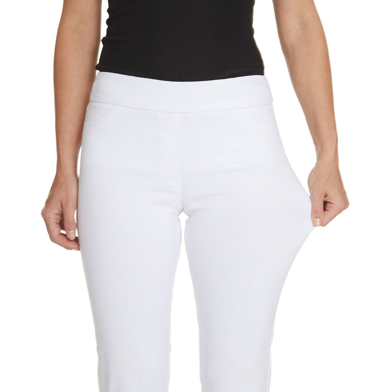 SlimSation 29-Inch Ankle Pants - White