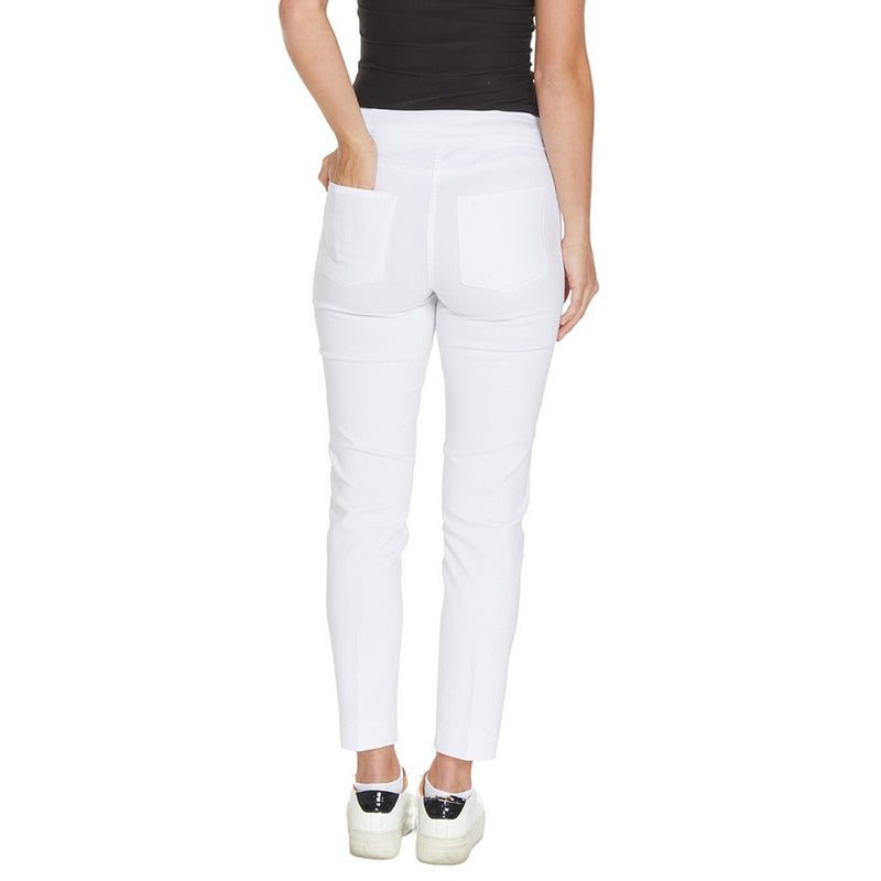 SlimSation 29-Inch Ankle Pants - White