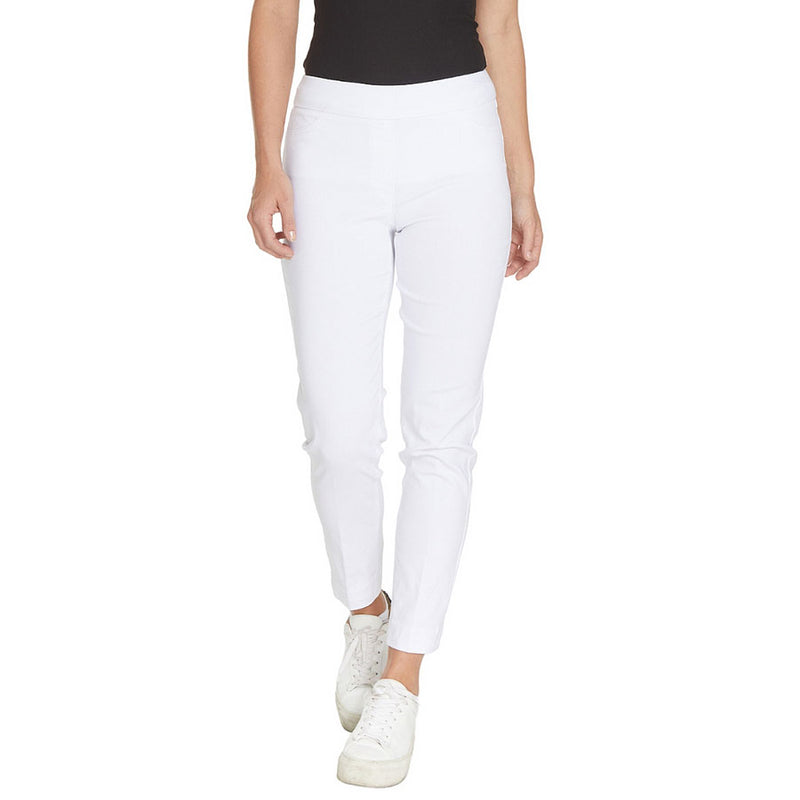 SlimSation 29-Inch Ankle Pants - White