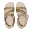 FitFlop Skinny II Glitterdust Z Strap Sandals - Platino