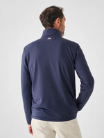 Faherty Movement Quarter Zip Pullover Sweater - Blue Nights*