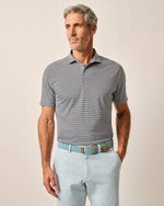 Johnnie-O Lyndon Prep-Formance Pinestripe Polo Shirt - Navy*