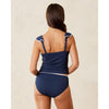 Tommy Bahama Island Cays Cabana Ruffle Tankini Top - Mare Navy