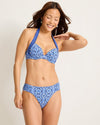 Tommy Bahama Terrazzo Tile Underwire Halter  Top - Palace Blue