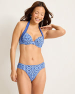 Tommy Bahama Terrazzo Tile Underwire Halter  Top - Palace Blue