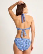 Tommy Bahama Terrazzo Tile Underwire Halter  Top - Palace Blue