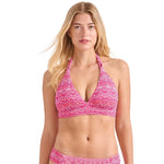 Tommy Bahama Island Cays Point Reversible Halter Top - Pink Maui