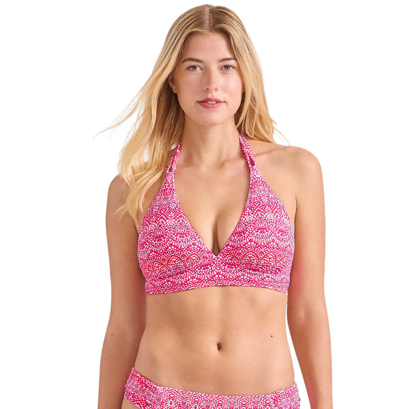 Tommy Bahama Island Cays Point Reversible Halter Top - Pink Maui