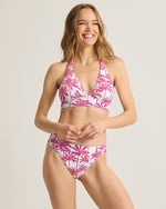 Tommy Bahama Island Cays Point Reversible Halter Top - Pink Maui