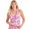 Tommy Bahama Island Cays Point Reversible Tankini Top - Pink Maui