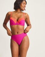 Tommy Bahama Ocean Point Colorblock Underwire Bra Top - Pink Maui